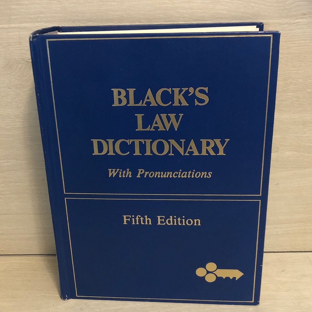 Black's Law Dictionary Fifth Edition with Pronunciations 1979 Hardcover